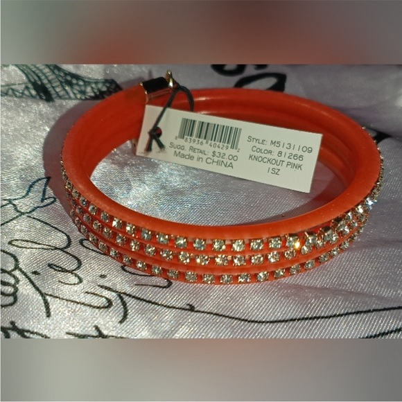 Marc By Marc Jacobs Jewelry - Marc by Marc Jacobs- NWT! Knockout Pink Pave Wrap Bangle Bracelet